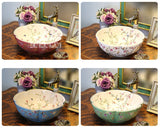 Floral Hand Painted Ceramic Washbasins