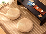 Round Straw Tatami Cushion