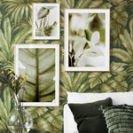 Tropical Leaves and Positivist Quote Poster