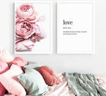 Peonies and Love Poster
