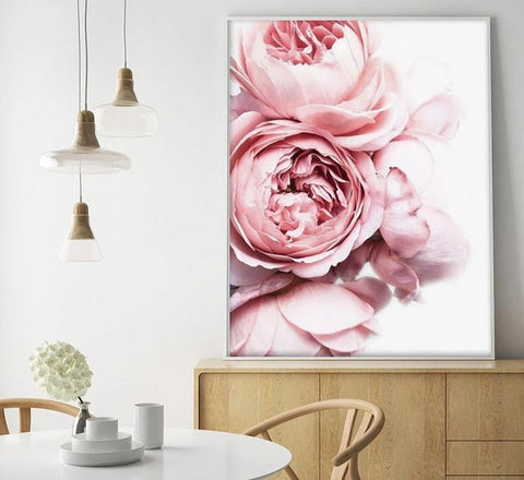 Peonies and Love Poster – Basic Outline Interiors