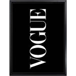 Vogue Fashion Black and White Poster