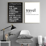 Travel Definition Poster