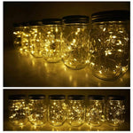 Solar-powered Mason Jar Lights