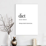 Diet Definition Poster