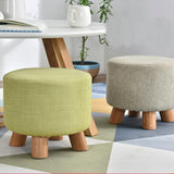 Round Upholstered Pouffe