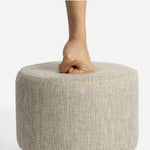 Round Upholstered Pouffe