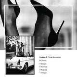 Vintage Black and White Fashion Poster