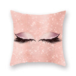 Modern Glitter Eyelashes Cushion