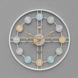 Multicolored Circles Wall Clock