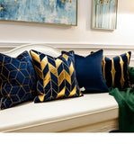 Golden Embroidery Decorative Pillowcase