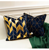 Golden Embroidery Decorative Pillowcase