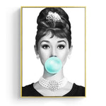 Famous Actress Bubble Gum Poster