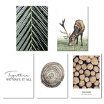Scenery Deer and Wood Poster