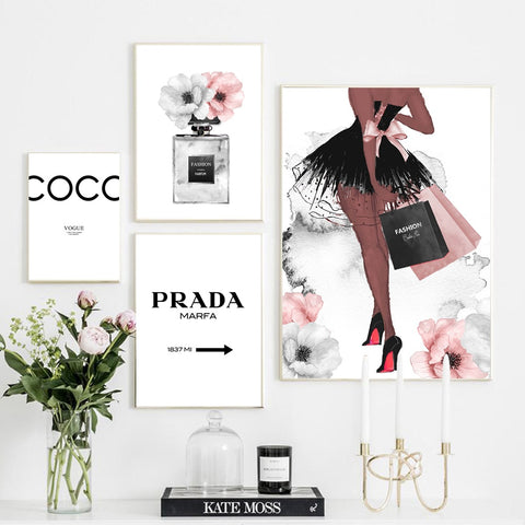 Fashion Painting Coco Prada  Decoration at a low price