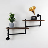 Industrial Pipe Wall shelf