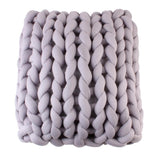 Chunky Wool Knitted Pillow