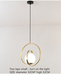 Rotating Globe Nordic Hanging Pendant Light