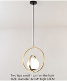 Rotating Globe Nordic Hanging Pendant Light