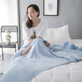 Soft Cotton Pompom Blanket