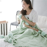 Soft Cotton Pompom Blanket