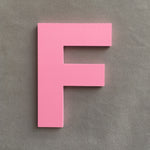 3D Pink Capital English Letters