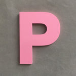 3D Pink Capital English Letters