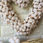 Cotton Heart Wreath Hanging Decor