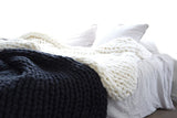 Small Chunky Knit Blanket