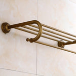 Antique Solid Brass Towel Rack