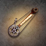 Retro Wheel Led Steampunk lamp