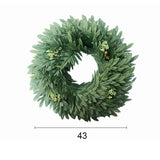 Artificial Green Leaves Wreath