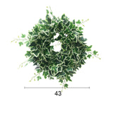 Artificial Green Leaves Wreath
